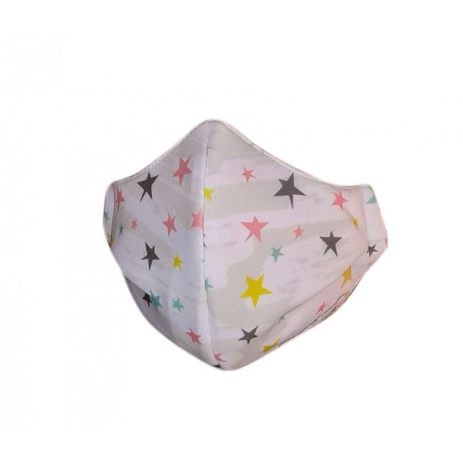 Mascarilla 3/4 aos Estrellas Colores