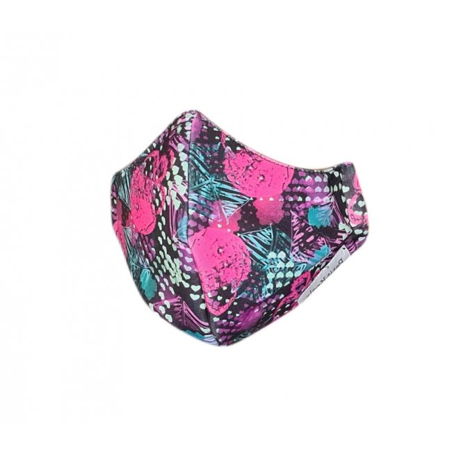 Mascarilla Unisex Calaveras Fucsia